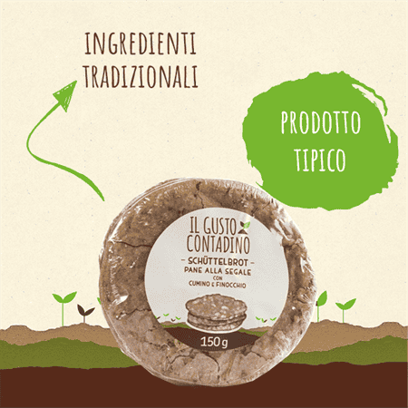 <STRONG>SCHÜTTELBROT</STRONG><BR>CON CUMINO E FINOCCHIO